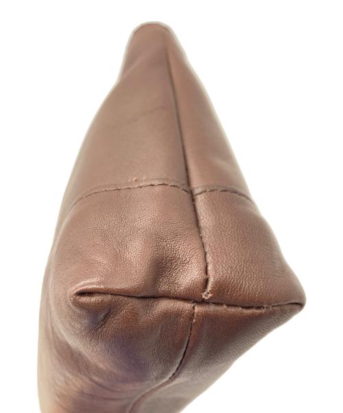 COACH（コーチ）COACH (コーチ) レザーポーチ ブラウンの古着・服飾アイテム