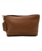 COACHコーチ）の古着「レザーポーチ」｜ブラウン