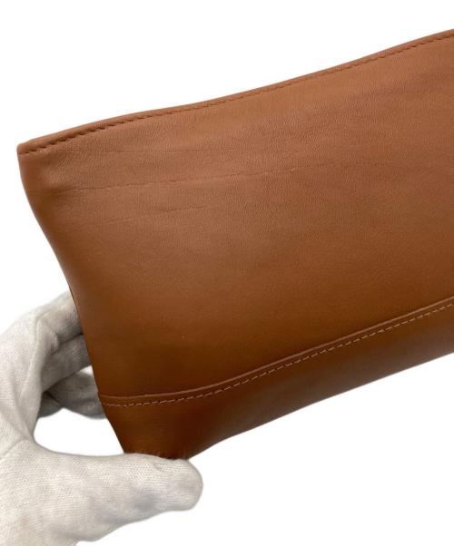 COACH（コーチ）COACH (コーチ) レザーポーチ ブラウンの古着・服飾アイテム