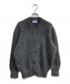 PRADAプラダ）の古着「シャギーモヘヤニットカーディガン」｜グレー