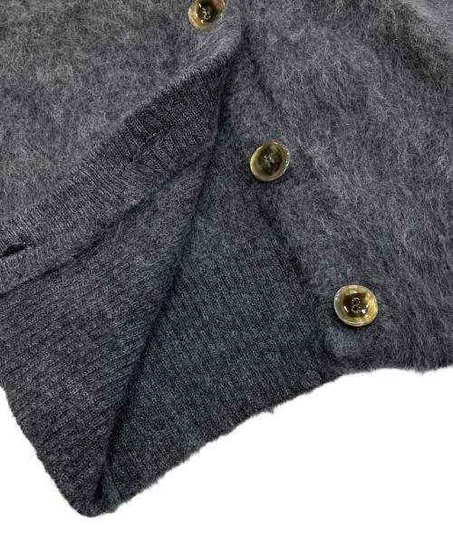 PRADA（プラダ）PRADA (プラダ) シャギーモヘヤニットカーディガン グレー サイズ:42の古着・服飾アイテム