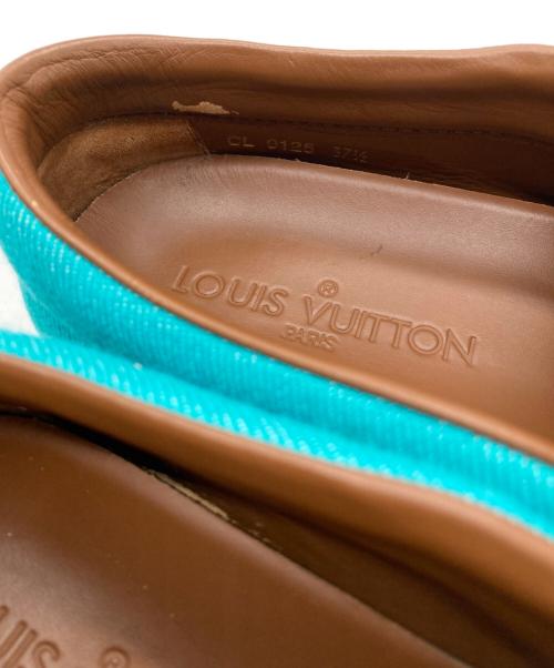 LOUIS VUITTON（ルイ ヴィトン）LOUIS VUITTON (ルイ ヴィトン) タッセルスリッポン ブルー サイズ:37 1/2の古着・服飾アイテム
