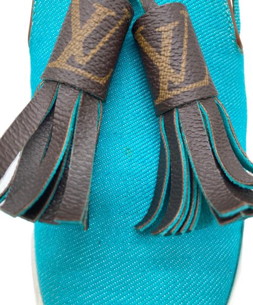 LOUIS VUITTON（ルイ ヴィトン）LOUIS VUITTON (ルイ ヴィトン) タッセルスリッポン ブルー サイズ:37 1/2の古着・服飾アイテム