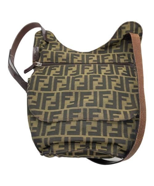 FENDI（フェンディ）FENDI (フェンディ) ズッカショルダーバッグ ブラウンの古着・服飾アイテム