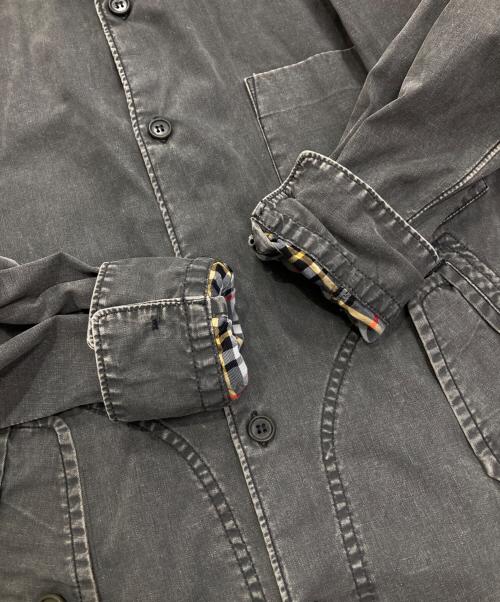 COMME des GARCONS HOMME（コムデギャルソン オム）COMME des GARCONS HOMME (コムデギャルソン オム) 裏チェックシャツ　AD2004 05SS　HO-B001 グレー サイズ:Mの古着・服飾アイテム