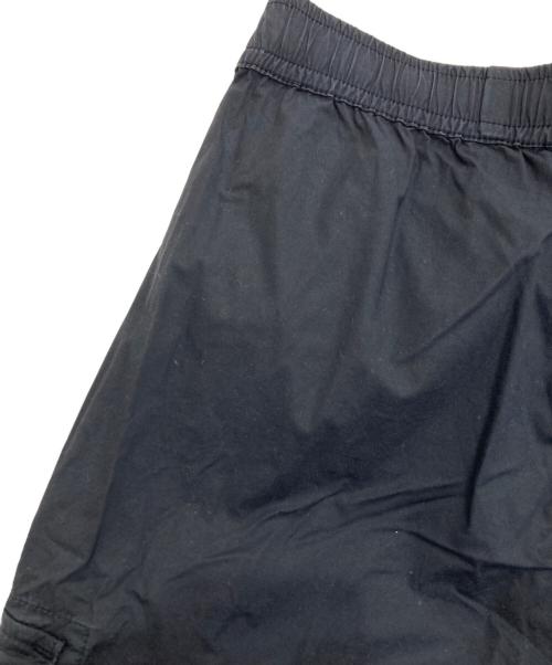 STONE ISLAND（ストーンアイランド）STONE ISLAND (ストーンアイランド) ガーメントダイコットンストレッチシャーリングテーパードカーゴパンツ　761531303 ブラック サイズ:30の古着・服飾アイテム