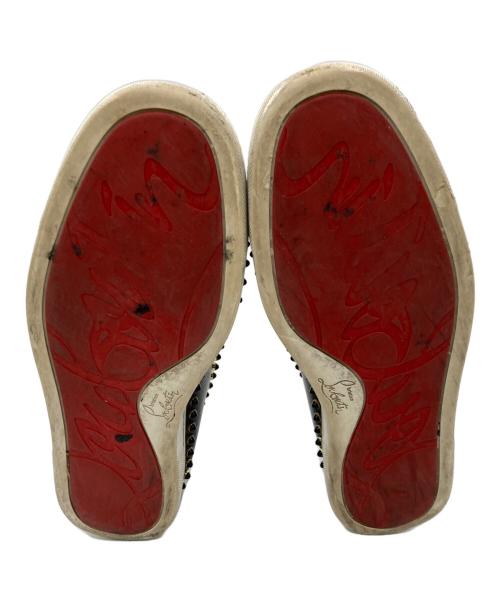 Christian Louboutin（クリスチャン・ルブタン）Christian Louboutin (クリスチャン・ルブタン) レザースタッズスリッポン ブラック サイズ:43の古着・服飾アイテム