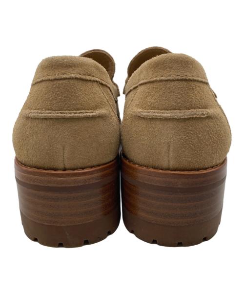 LAUREN RALPH LAUREN（ローレンラルフローレン）LAUREN RALPH LAUREN (ローレンラルフローレン) WREN スエードヒールローファー ブラウン サイズ: US5.5の古着・服飾アイテム