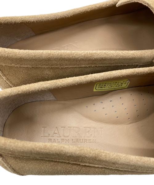 LAUREN RALPH LAUREN（ローレンラルフローレン）LAUREN RALPH LAUREN (ローレンラルフローレン) WREN スエードヒールローファー ブラウン サイズ: US5.5の古着・服飾アイテム