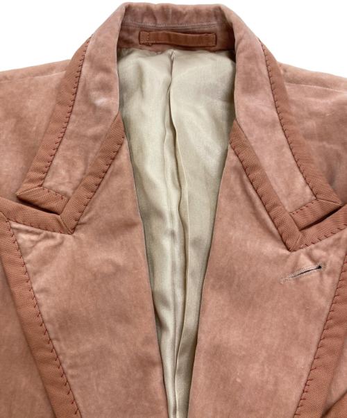 PAUL SMITH（ポールスミス）Paul Smith (ポールスミス) ベロアテーラードジャケット ピンク サイズ:Lの古着・服飾アイテム