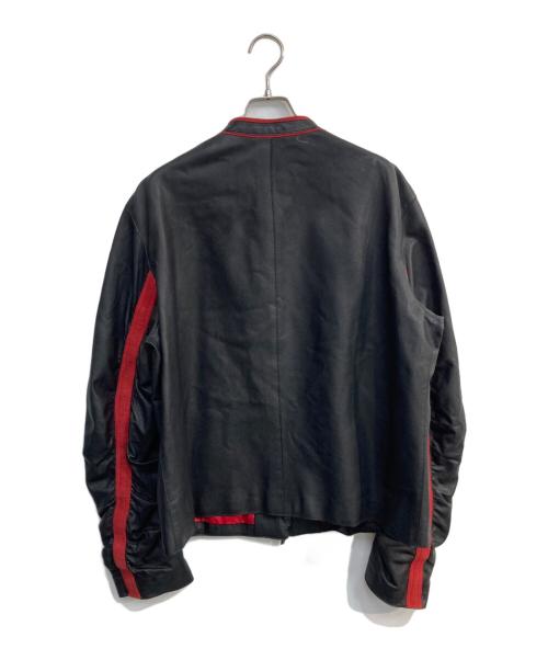 ARMANI COLLEZIONI（アルマーニ コレツィオーニ）ARMANI COLLEZIONI (アルマーニ コレツィオーニ) レザージャケット ブラック サイズ:46の古着・服飾アイテム