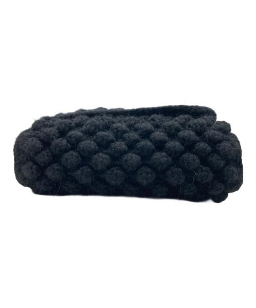 HIBOURAMA（ヒボウラマ）HIBOURAMA (ヒボウラマ) ニットショルダーバッグ ブラックの古着・服飾アイテム