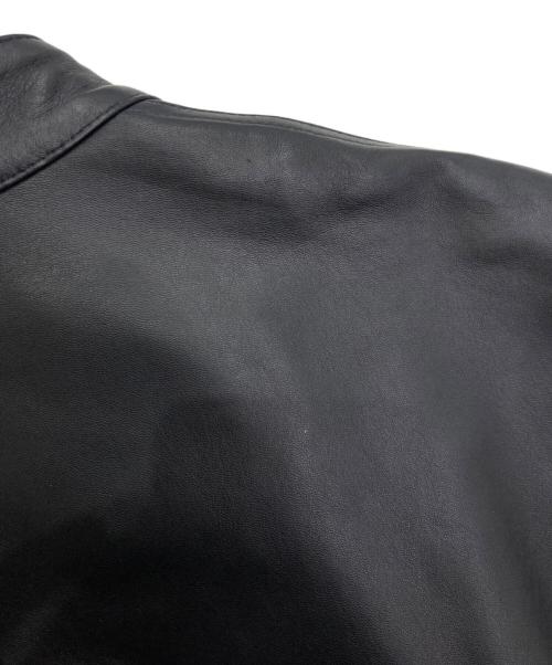 EMMETI（エンメティ）EMMETI (エンメティ) ANDREA ラムレザージャケット ブラック サイズ:46の古着・服飾アイテム