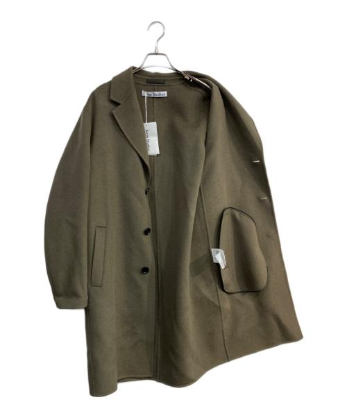 Acne studios（アクネ ストゥディオス）ACNE STUDIOS (アクネ ストゥディオス) シングルブレストダブルフェイスコート カーキ サイズ:44の古着・服飾アイテム