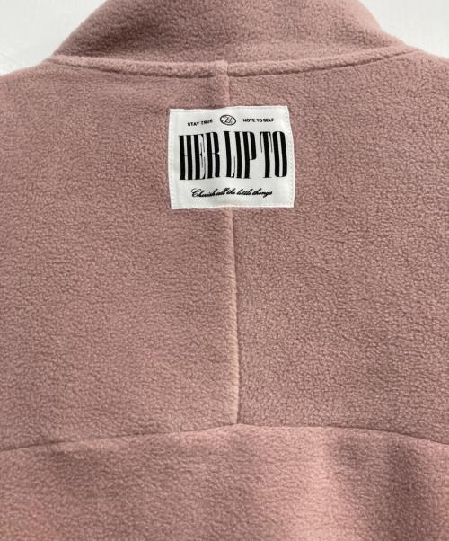 HER LIP TO（ハーリップトゥ）Her lip to (ハーリップトゥ) Flight Mode Half Zip Fleece Pullover　1244102175 ピンク サイズ:Freeの古着・服飾アイテム