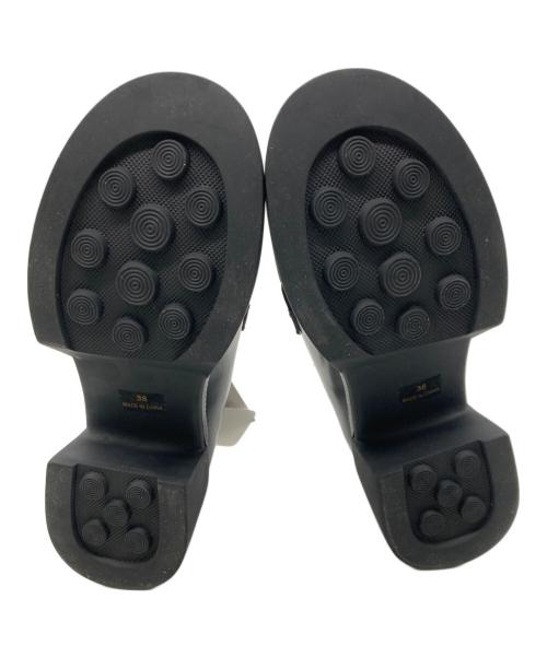 HER LIP TO（ハーリップトゥ）Her lip to (ハーリップトゥ) Trois Logo Loafers ブラック サイズ:38の古着・服飾アイテム