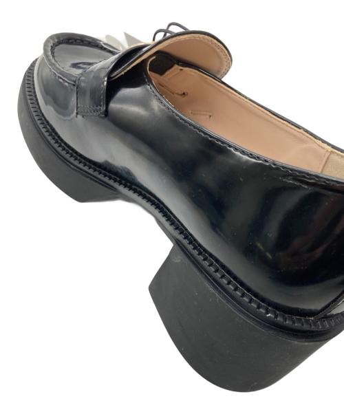 HER LIP TO（ハーリップトゥ）Her lip to (ハーリップトゥ) Trois Logo Loafers ブラック サイズ:38の古着・服飾アイテム