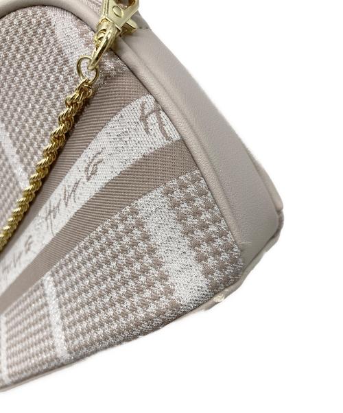 HER LIP TO（ハーリップトゥ）Her lip to (ハーリップトゥ) Jacquard Chain Pochette ピンクの古着・服飾アイテム