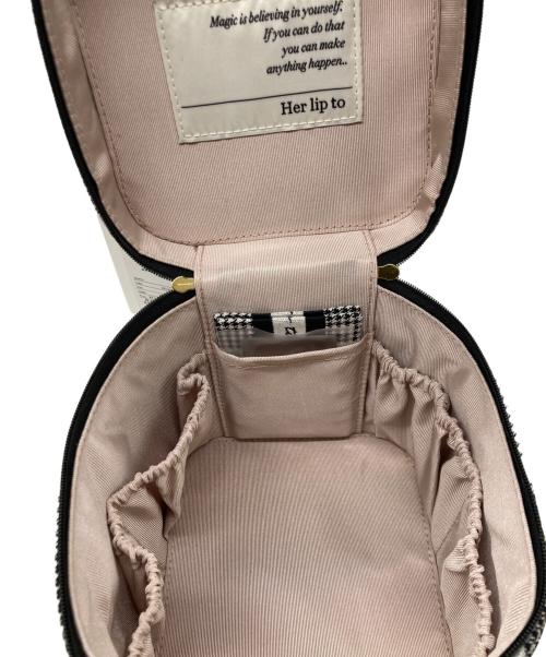 HER LIP TO（ハーリップトゥ）Her lip to (ハーリップトゥ) Jacquard Vanity Bag シルバーの古着・服飾アイテム