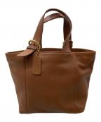 COACHコーチ）の古着「レザーハンドバッグ」｜ブラウン