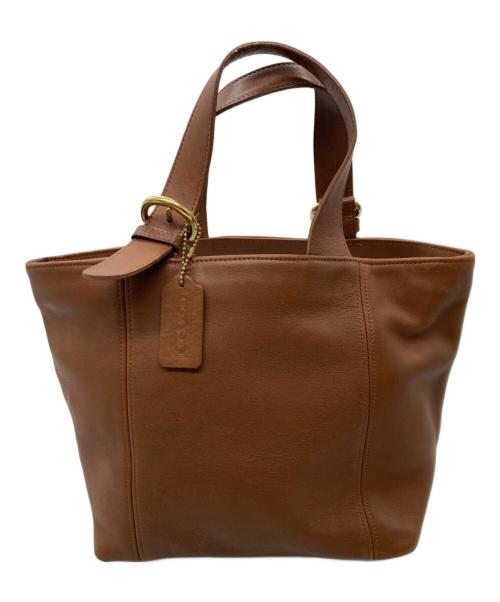 COACH（コーチ）COACH (コーチ) レザーハンドバッグ ブラウンの古着・服飾アイテム