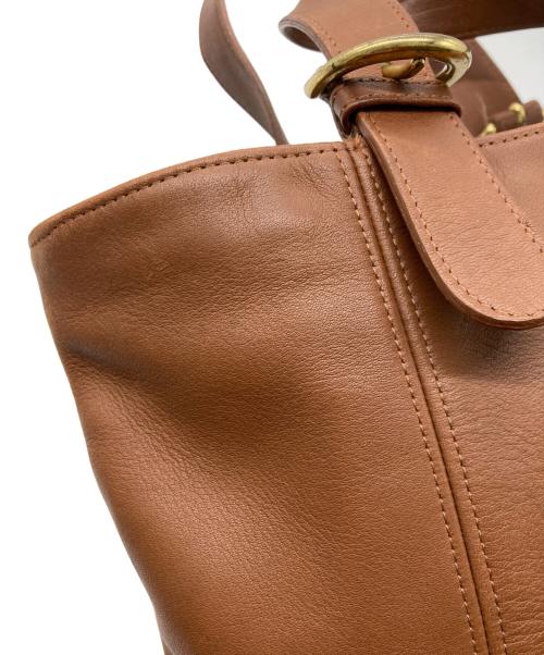 COACH（コーチ）COACH (コーチ) レザーハンドバッグ ブラウンの古着・服飾アイテム