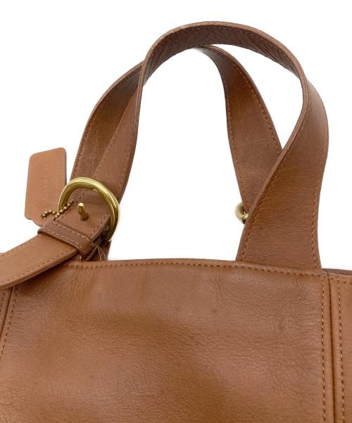 COACH（コーチ）COACH (コーチ) レザーハンドバッグ ブラウンの古着・服飾アイテム