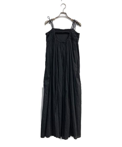Sea Room lynn（シールームリン）Sea Room Lynn (シールームリン) C/voileブロックギャザーキャミドレス ブラック サイズ:Mの古着・服飾アイテム