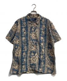 POLO RALPH LAUREN（ポロ・ラルフローレン）の古着「半袖総柄シャツ」｜ベージュ×ブルー