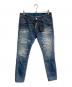 DSQUARED2（ディースクエアード）の古着「SUPER TWINKY JEANS　23SS」｜インディゴ