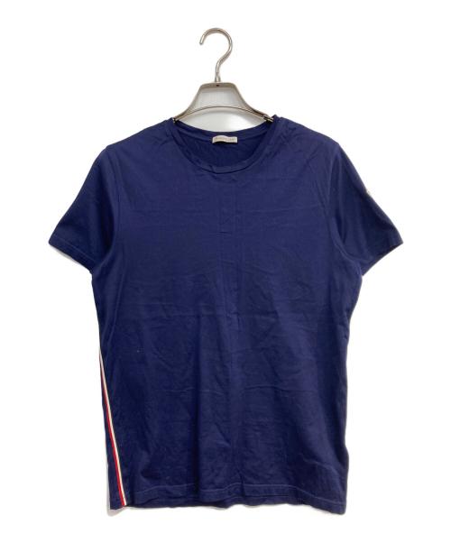 MONCLER（モンクレール）MONCLER (モンクレール) MAGLIA トリコロールTシャツ ネイビー サイズ:Ⅿの古着・服飾アイテム