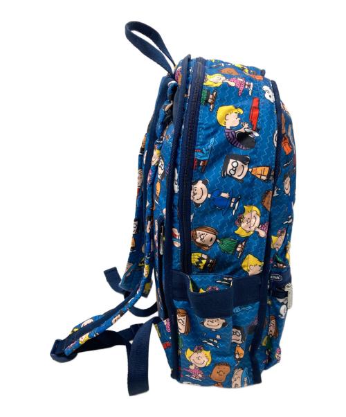 LeSportsac（レスポートサック）LeSportsac (レスポートサック) PEANUTS (ピーナッツ) ROUTE BACKPACK ブルーの古着・服飾アイテム