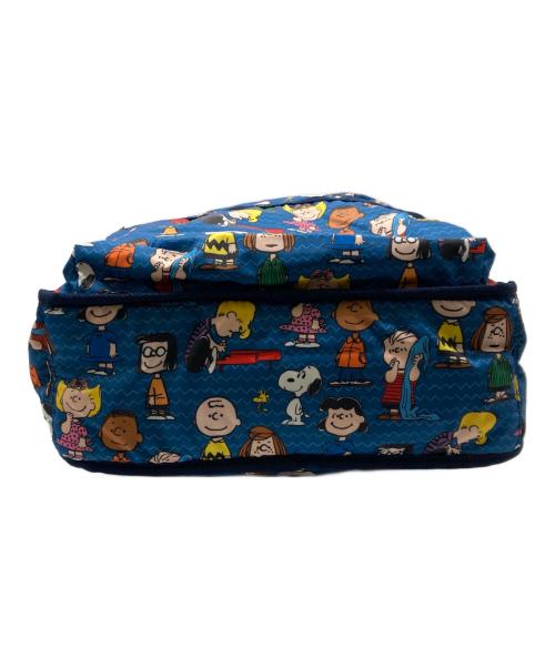 LeSportsac（レスポートサック）LeSportsac (レスポートサック) PEANUTS (ピーナッツ) ROUTE BACKPACK ブルーの古着・服飾アイテム