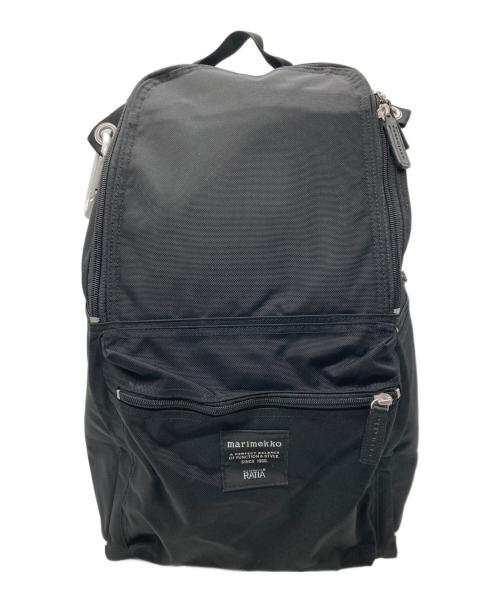 marimekko（マリメッコ）marimekko (マリメッコ) BUDDYリュック ブラックの古着・服飾アイテム