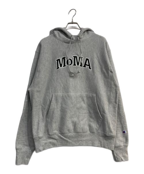 Champion（チャンピオン）Champion (チャンピオン) MoMA (モマ) REVERSE WEAVE パーカー グレー サイズ:Mの古着・服飾アイテム