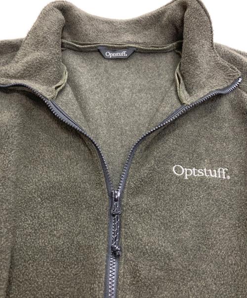 OPTSTUFF（オプトスタフ）optstuff (オプトスタフ) CLASSIC FLEECE FULL ZIP JACKET オリーブ サイズ:Lの古着・服飾アイテム