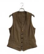 LARDINIラルディーニ）の古着「前開きジレ」｜ブラウン