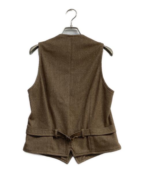 LARDINI（ラルディーニ）LARDINI (ラルディーニ) 前開きジレ ブラウン サイズ:44の古着・服飾アイテム