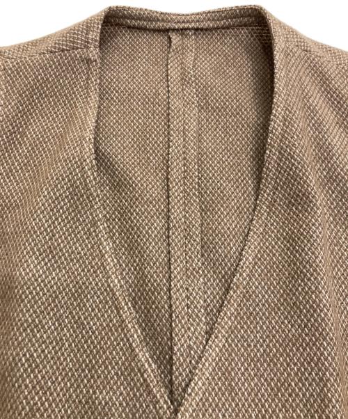 LARDINI（ラルディーニ）LARDINI (ラルディーニ) 前開きジレ ブラウン サイズ:44の古着・服飾アイテム