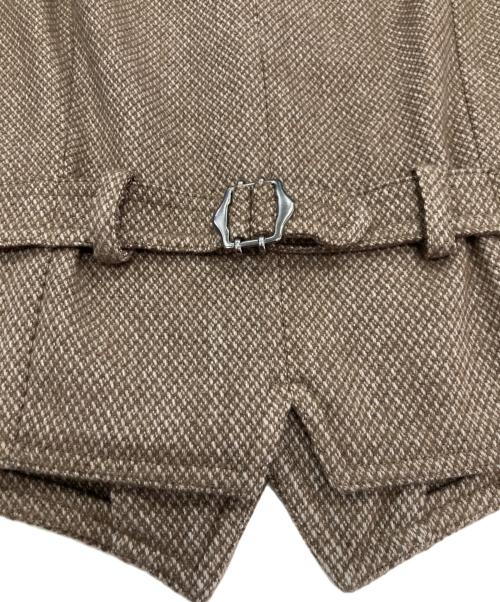 LARDINI（ラルディーニ）LARDINI (ラルディーニ) 前開きジレ ブラウン サイズ:44の古着・服飾アイテム