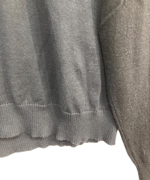 JOHN SMEDLEY（ジョンスメドレー）JOHN SMEDLEY (ジョンスメドレー) 袖切替ウールニット ブラック×ネイビー サイズ:Ｍの古着・服飾アイテム
