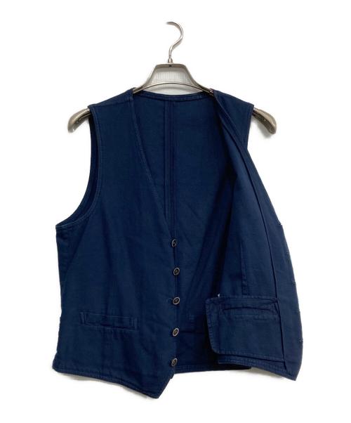 LARDINI（ラルディーニ）LARDINI (ラルディーニ) リネン混ジレ ネイビー サイズ:46の古着・服飾アイテム
