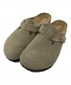 BIRKENSTOCKビルケンシュトック）の古着「Bostonスウェードサンダル」｜ベージュ