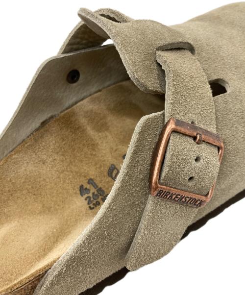 BIRKENSTOCK（ビルケンシュトック）BIRKENSTOCK (ビルケンシュトック) Bostonスウェードサンダル ベージュ サイズ:26.5cmの古着・服飾アイテム