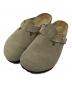 BIRKENSTOCK（ビルケンシュトック）の古着「Bostonスウェードサンダル」｜ベージュ
