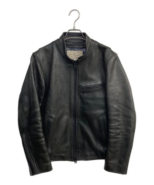 AVIREX（アヴィレックス）AVIREX (アヴィレックス) シングルライダースジャケット ブラック サイズ:Mの古着・服飾アイテム