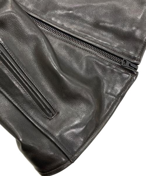 AVIREX（アヴィレックス）AVIREX (アヴィレックス) シングルライダースジャケット ブラック サイズ:Mの古着・服飾アイテム