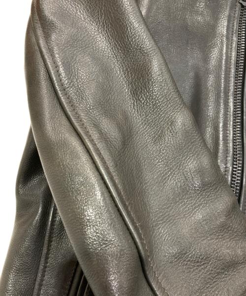 AVIREX（アヴィレックス）AVIREX (アヴィレックス) シングルライダースジャケット ブラック サイズ:Mの古着・服飾アイテム