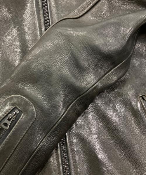 AVIREX（アヴィレックス）AVIREX (アヴィレックス) シングルライダースジャケット ブラック サイズ:Mの古着・服飾アイテム