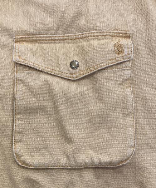 NAUTICA（ノーティカ）NAUTICA (ノーティカ) クラッシュドダックロングコートヴィンテージ ベージュ サイズ:XLの古着・服飾アイテム